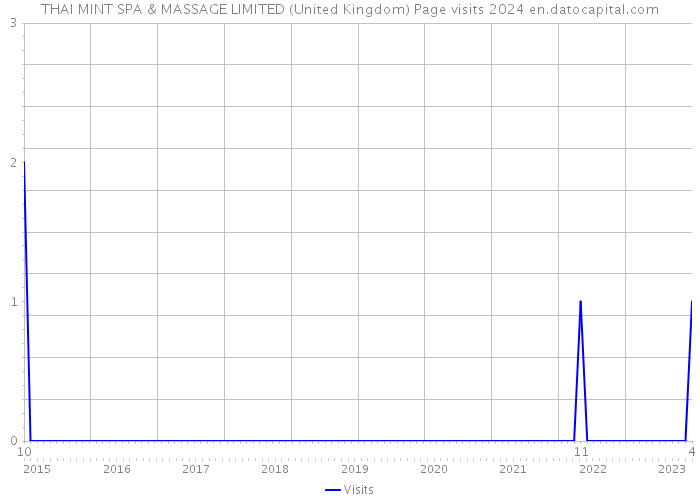THAI MINT SPA & MASSAGE LIMITED (United Kingdom) Page visits 2024 