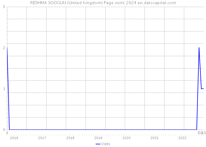 RESHMA SOOGUN (United Kingdom) Page visits 2024 