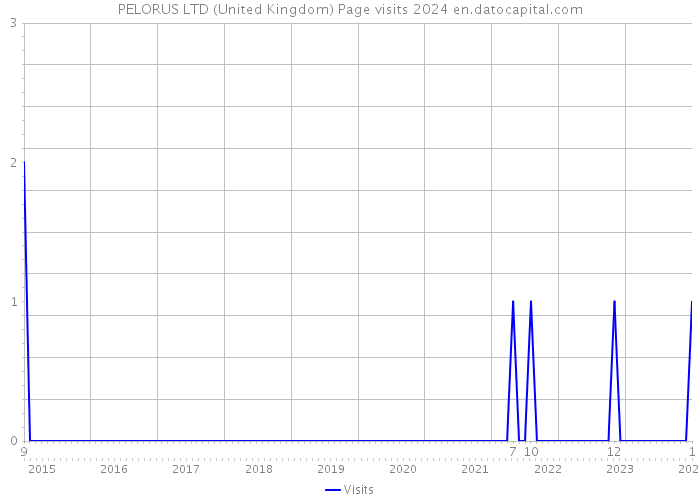 PELORUS LTD (United Kingdom) Page visits 2024 