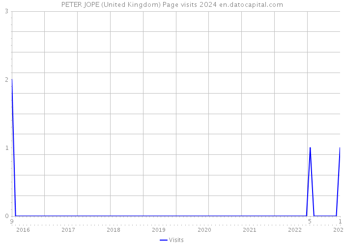 PETER JOPE (United Kingdom) Page visits 2024 