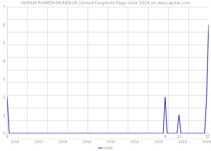 VIKRAM RAMESH MUNDKUR (United Kingdom) Page visits 2024 