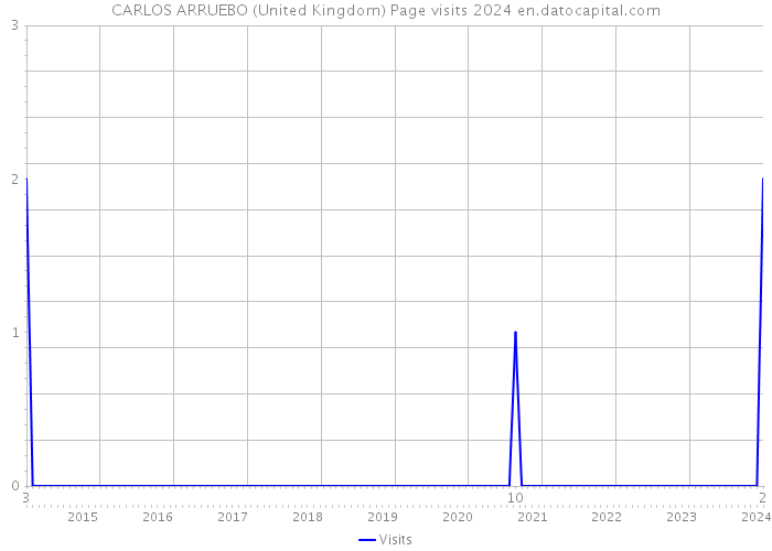 CARLOS ARRUEBO (United Kingdom) Page visits 2024 