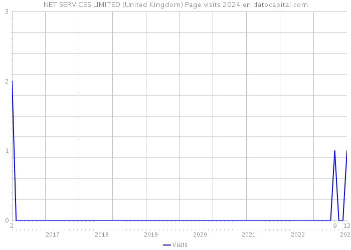 NET SERVICES LIMITED (United Kingdom) Page visits 2024 