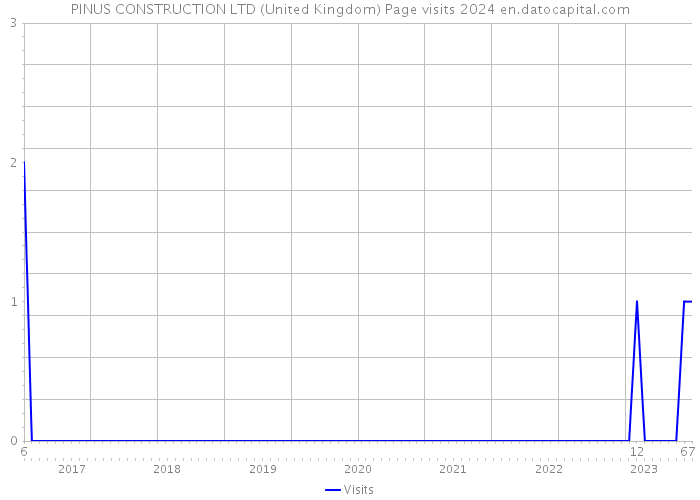 PINUS CONSTRUCTION LTD (United Kingdom) Page visits 2024 