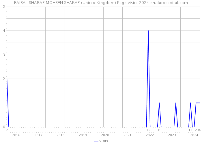 FAISAL SHARAF MOHSEN SHARAF (United Kingdom) Page visits 2024 