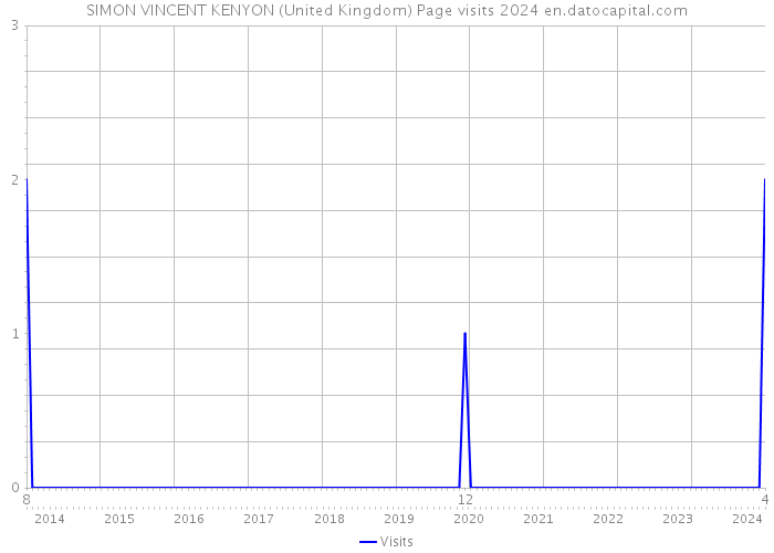 SIMON VINCENT KENYON (United Kingdom) Page visits 2024 