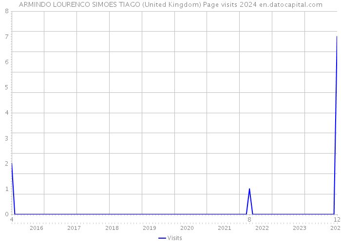 ARMINDO LOURENCO SIMOES TIAGO (United Kingdom) Page visits 2024 