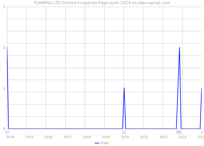 FLAMING LTD (United Kingdom) Page visits 2024 