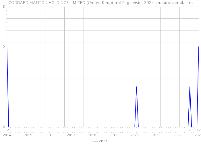 GODDARD MANTON HOLDINGS LIMITED (United Kingdom) Page visits 2024 