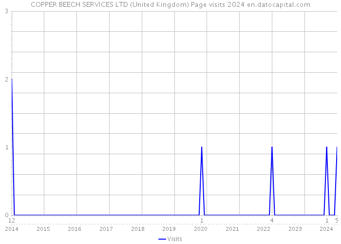 COPPER BEECH SERVICES LTD (United Kingdom) Page visits 2024 