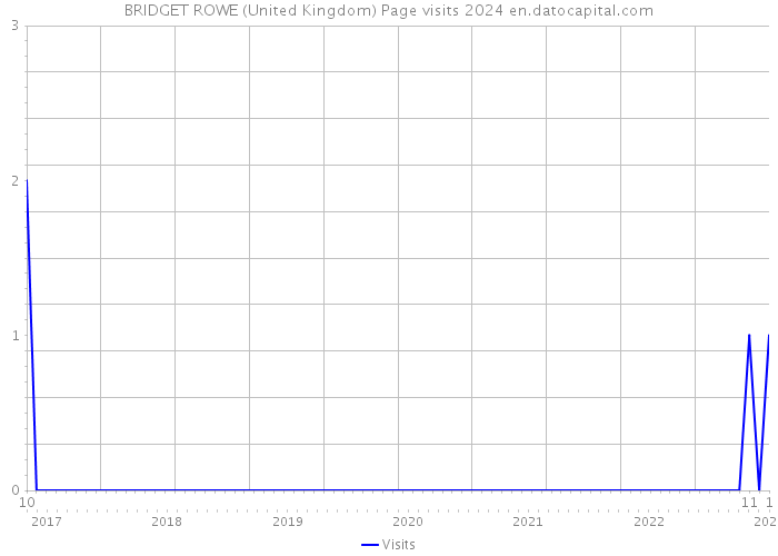 BRIDGET ROWE (United Kingdom) Page visits 2024 
