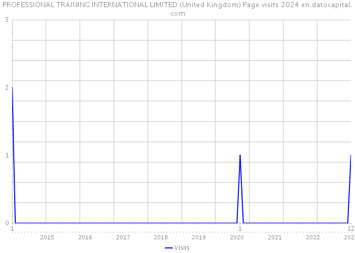 PROFESSIONAL TRAINING INTERNATIONAL LIMITED (United Kingdom) Page visits 2024 