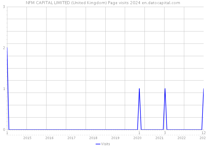 NFM CAPITAL LIMITED (United Kingdom) Page visits 2024 