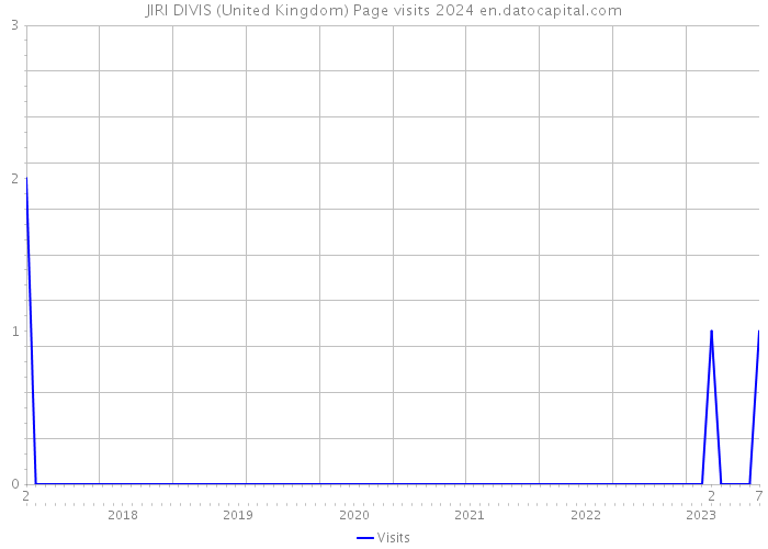 JIRI DIVIS (United Kingdom) Page visits 2024 