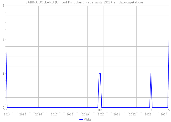 SABINA BOLLARD (United Kingdom) Page visits 2024 