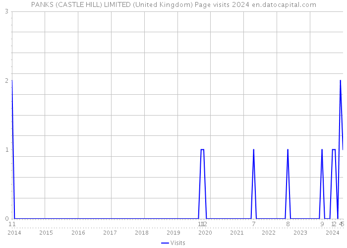 PANKS (CASTLE HILL) LIMITED (United Kingdom) Page visits 2024 