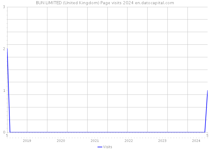 BUN LIMITED (United Kingdom) Page visits 2024 