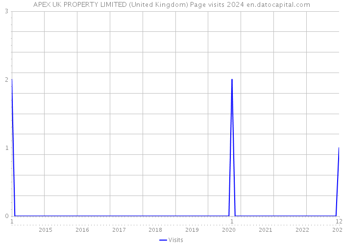 APEX UK PROPERTY LIMITED (United Kingdom) Page visits 2024 