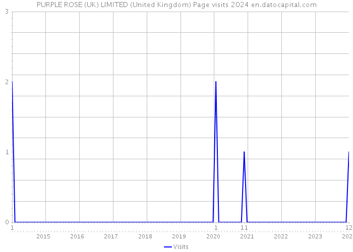PURPLE ROSE (UK) LIMITED (United Kingdom) Page visits 2024 