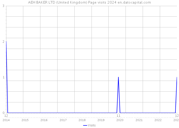AEH BAKER LTD (United Kingdom) Page visits 2024 