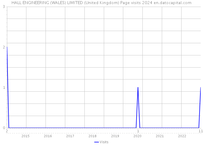 HALL ENGINEERING (WALES) LIMITED (United Kingdom) Page visits 2024 