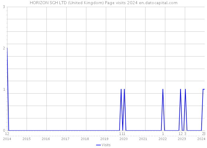 HORIZON SGH LTD (United Kingdom) Page visits 2024 
