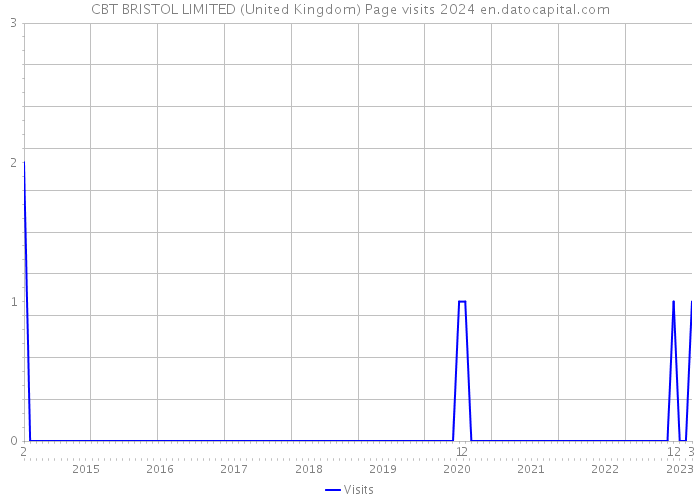 CBT BRISTOL LIMITED (United Kingdom) Page visits 2024 