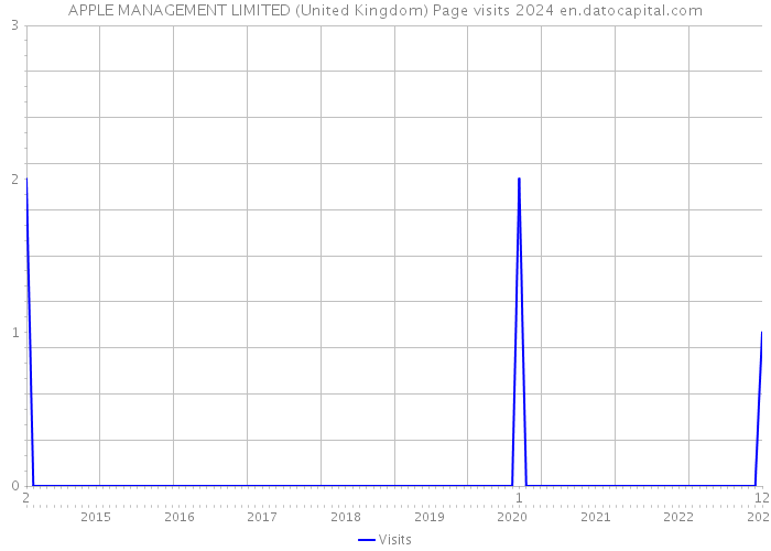 APPLE MANAGEMENT LIMITED (United Kingdom) Page visits 2024 
