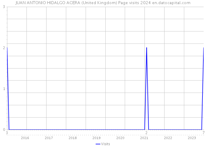 JUAN ANTONIO HIDALGO ACERA (United Kingdom) Page visits 2024 