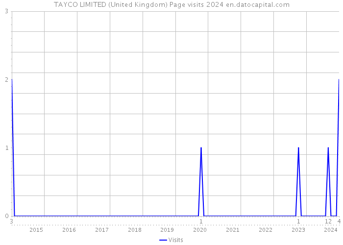 TAYCO LIMITED (United Kingdom) Page visits 2024 