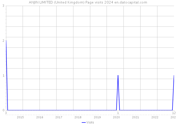 ANJIN LIMITED (United Kingdom) Page visits 2024 