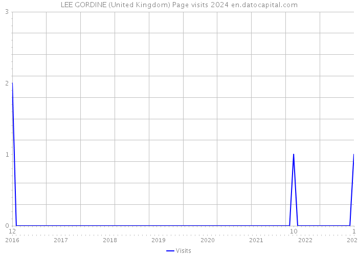 LEE GORDINE (United Kingdom) Page visits 2024 
