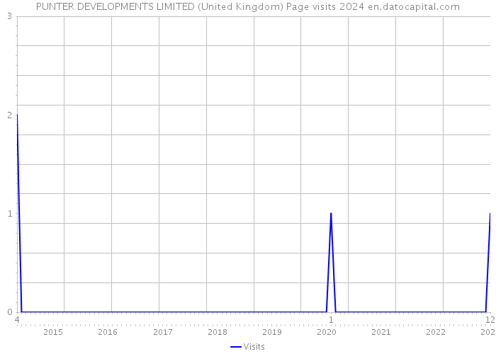 PUNTER DEVELOPMENTS LIMITED (United Kingdom) Page visits 2024 