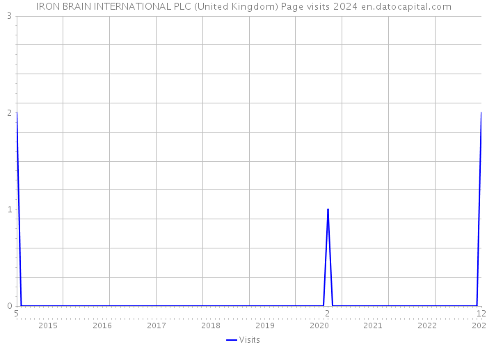 IRON BRAIN INTERNATIONAL PLC (United Kingdom) Page visits 2024 