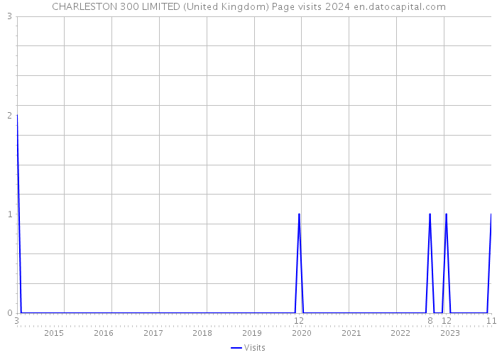 CHARLESTON 300 LIMITED (United Kingdom) Page visits 2024 