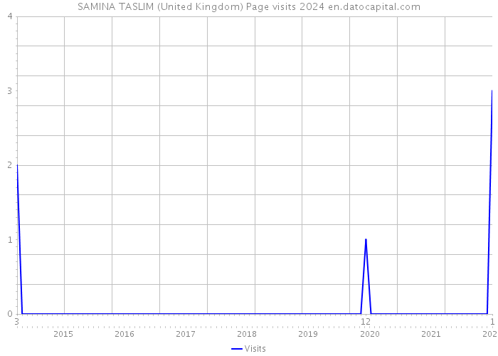 SAMINA TASLIM (United Kingdom) Page visits 2024 