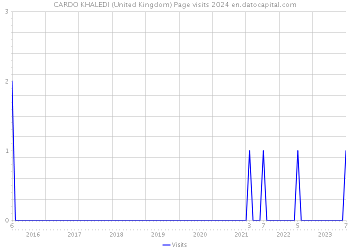 CARDO KHALEDI (United Kingdom) Page visits 2024 