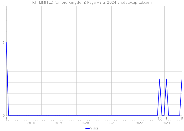 RJT LIMITED (United Kingdom) Page visits 2024 
