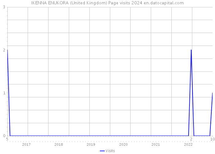 IKENNA ENUKORA (United Kingdom) Page visits 2024 