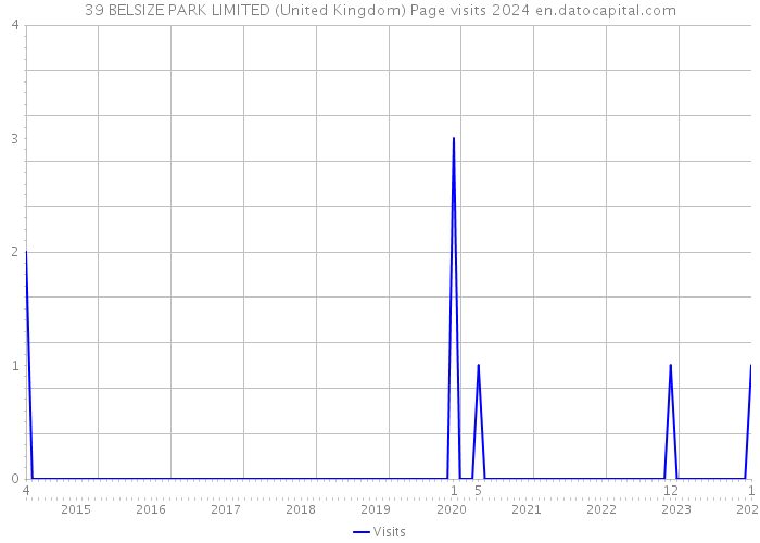 39 BELSIZE PARK LIMITED (United Kingdom) Page visits 2024 
