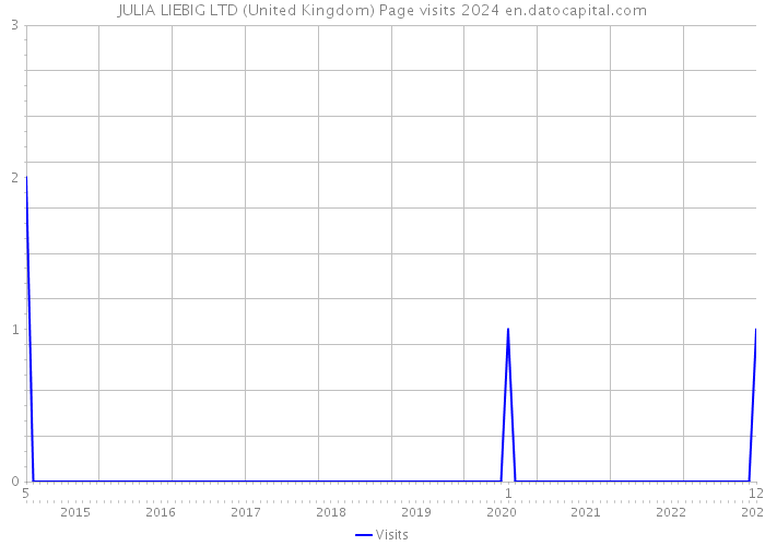 JULIA LIEBIG LTD (United Kingdom) Page visits 2024 
