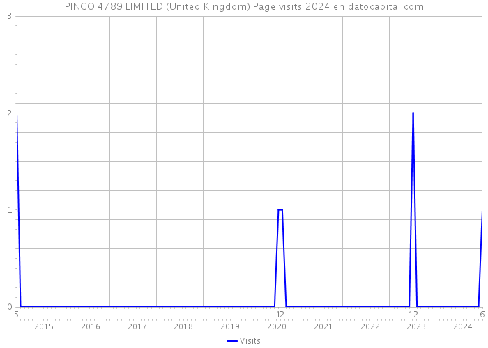 PINCO 4789 LIMITED (United Kingdom) Page visits 2024 