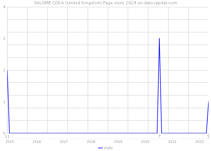 SALOME GOKA (United Kingdom) Page visits 2024 