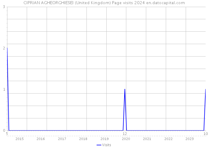 CIPRIAN AGHEORGHIESEI (United Kingdom) Page visits 2024 