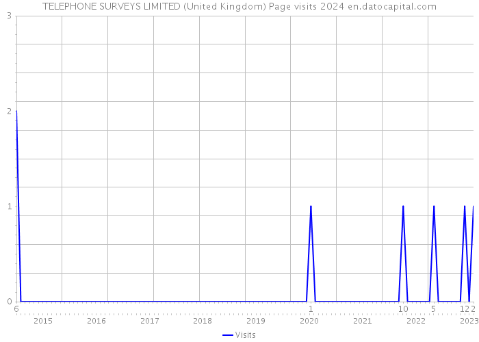 TELEPHONE SURVEYS LIMITED (United Kingdom) Page visits 2024 