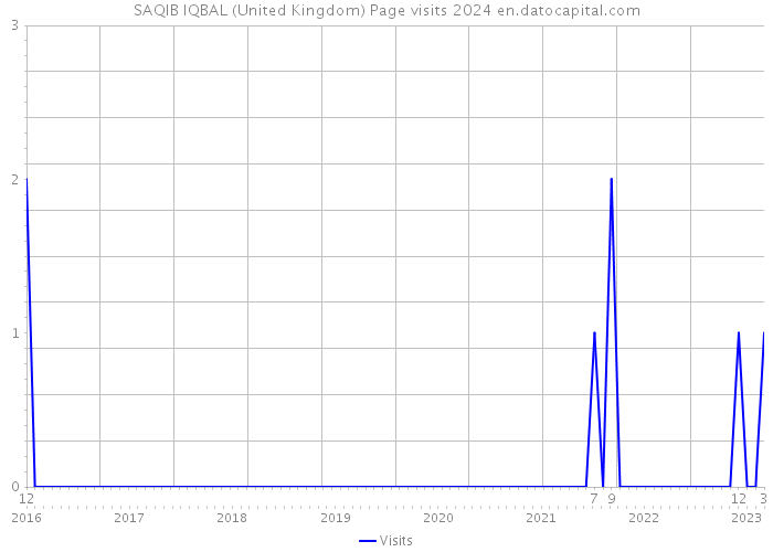 SAQIB IQBAL (United Kingdom) Page visits 2024 