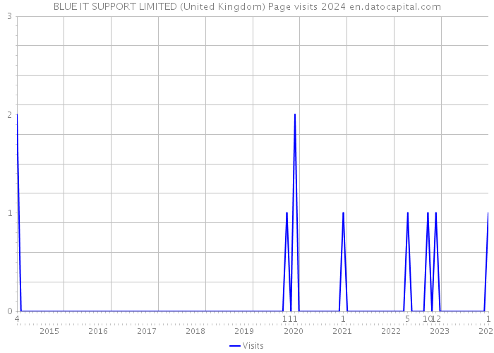 BLUE IT SUPPORT LIMITED (United Kingdom) Page visits 2024 