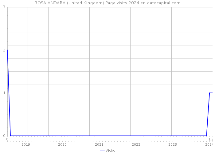 ROSA ANDARA (United Kingdom) Page visits 2024 