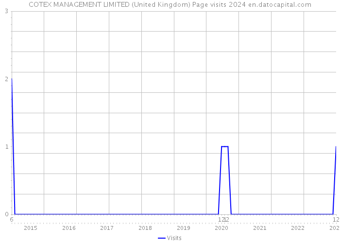 COTEX MANAGEMENT LIMITED (United Kingdom) Page visits 2024 