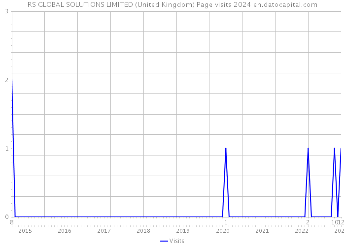 RS GLOBAL SOLUTIONS LIMITED (United Kingdom) Page visits 2024 